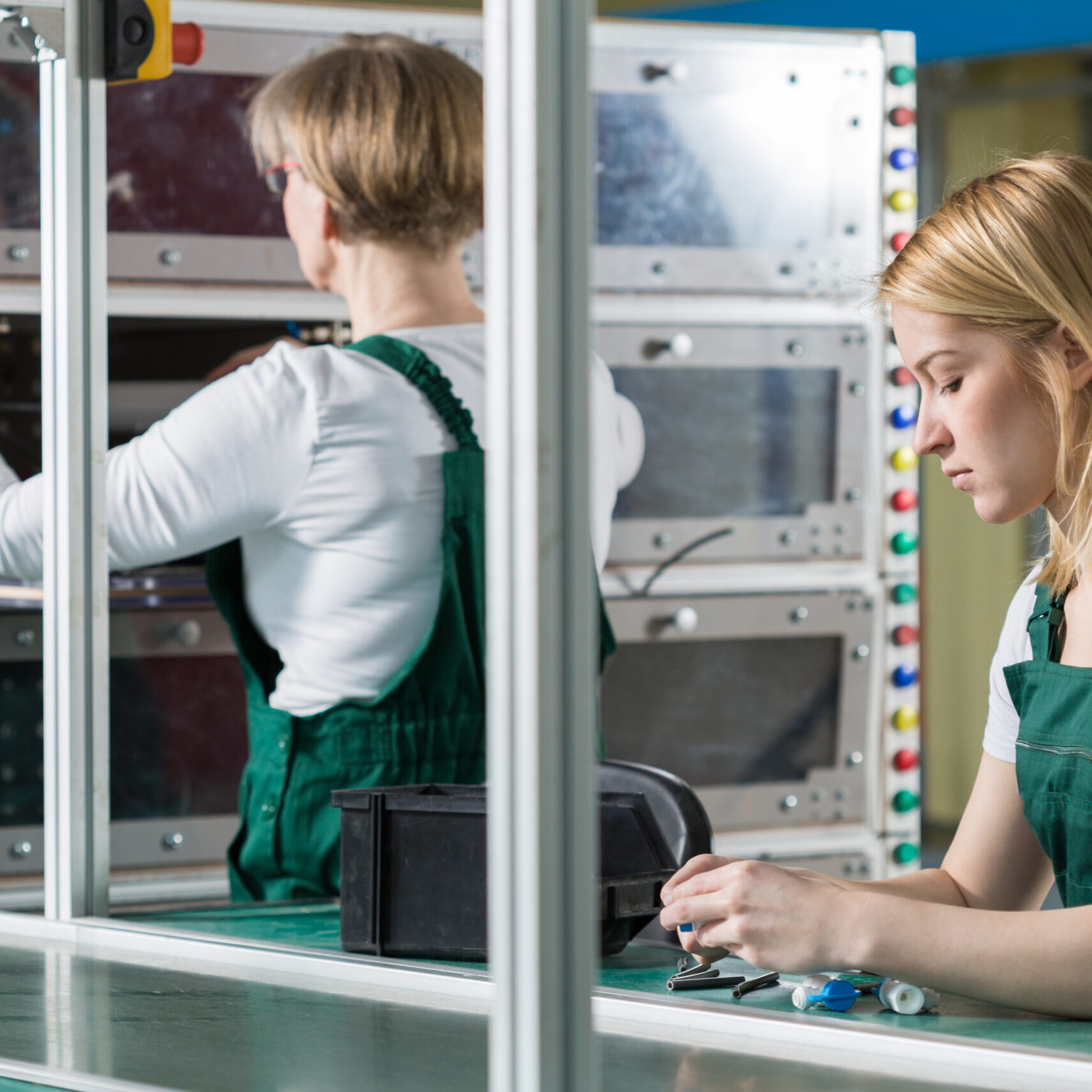 Image of female engineers working in factory